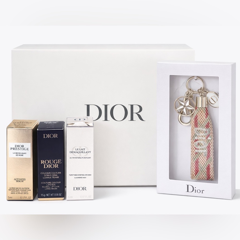 Dior Skincare and Keychain Set